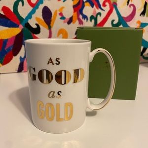✨NWT✨ Kate Spade/Lenox Simply Sparkling Mug - As Good As Gold
